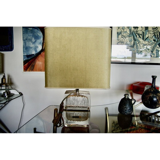 Image 1 of Lampe en cristal vintage pour La Maison Daum, Nancy 1960