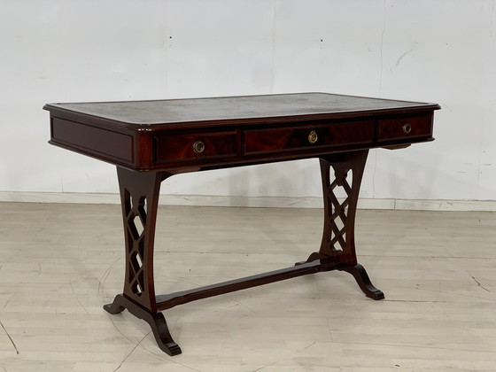 Image 1 of acajou bureau table desk vintage