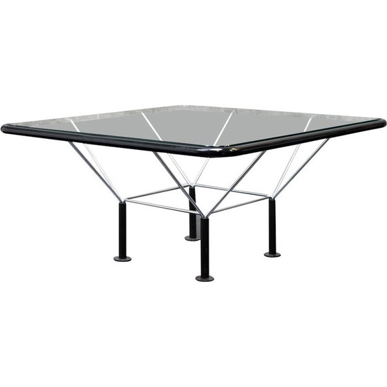 Image 1 of Table basse vintage en bronze et verre par Niels Bendtsen, Danemark 1970