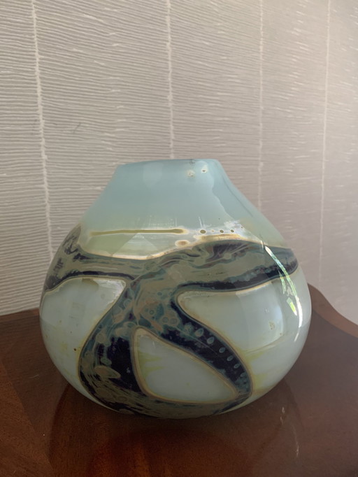 Vase en verre fait à la main