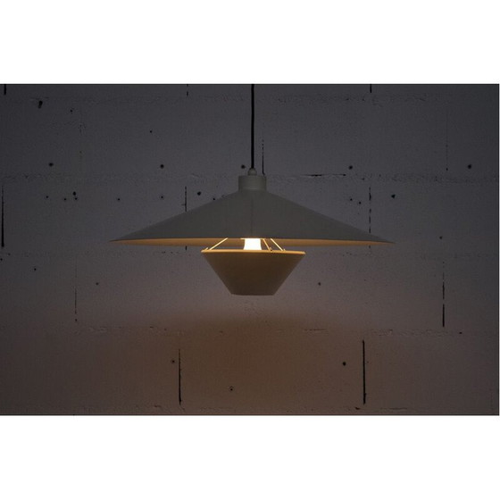 Image 1 of Plafonnier vintage à contrepoids en acier laqué par Florence Knoll pour Knoll International, 1968