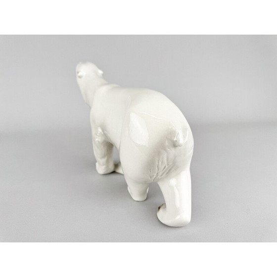Image 1 of Sculpture vintage d'ours polaire en porcelaine par Royal Dux, Tchécoslovaquie 1960