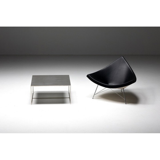 Image 1 of Table basse vintage Duchamp en métal carré par Rodolfo Dordoni pour Minotti, Italie 1990
