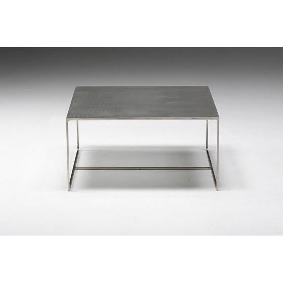 Image 1 of Table basse vintage Duchamp en métal carré par Rodolfo Dordoni pour Minotti, Italie 1990