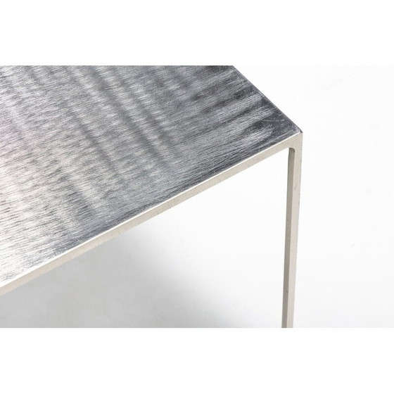 Image 1 of Table basse vintage Duchamp en métal carré par Rodolfo Dordoni pour Minotti, Italie 1990