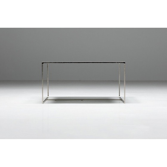 Image 1 of Table basse vintage Duchamp en métal carré par Rodolfo Dordoni pour Minotti, Italie 1990