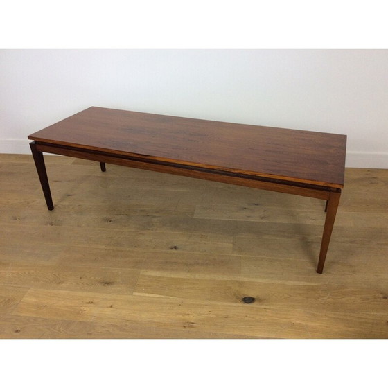 Image 1 of Table basse vintage en bois de rose par Kai Kristiansen, 1960