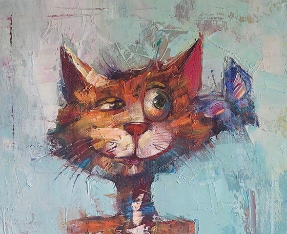 Image 1 of Irena Picko "Happy Kitty" (chaton heureux)