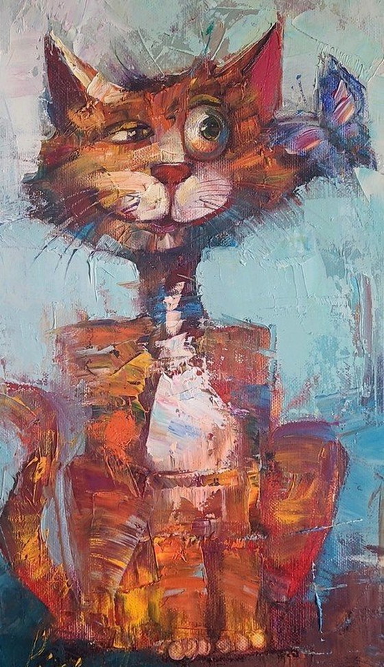 Image 1 of Irena Picko "Happy Kitty" (chaton heureux)