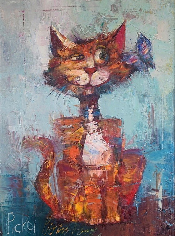 Image 1 of Irena Picko "Happy Kitty" (chaton heureux)