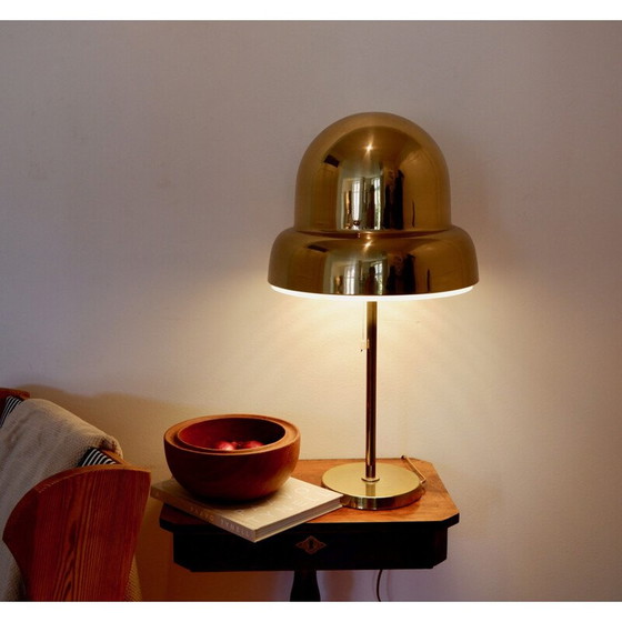 Image 1 of Lampe de table du milieu du siècle en laiton massif par Eje Ahlgren pour Bergboms, 1950