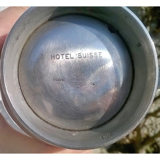 Image 1 of Ensemble de 5 pièces de service vintage en métal argenté par Gio Ponti pour Calderoni, 1950