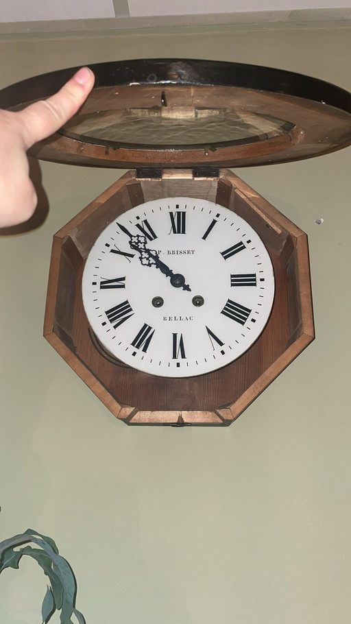 Vente : Horloge ancienne d'école française