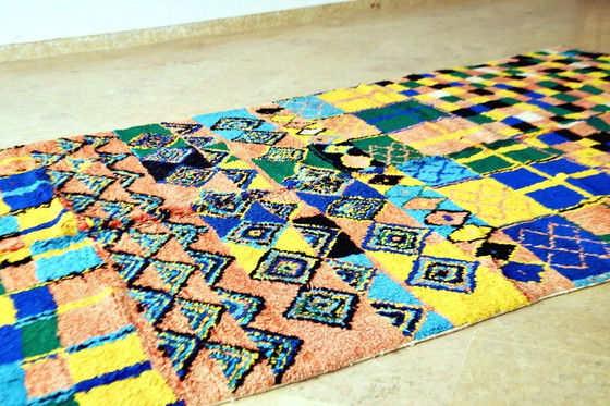Image 1 of Tapis Boujaad marocain vintage 350 x 165 cm
