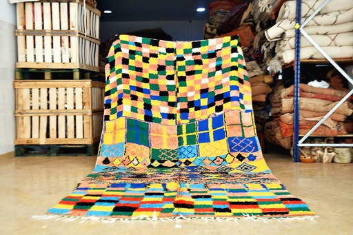 Tapis Boujaad marocain vintage 350 x 165 cm