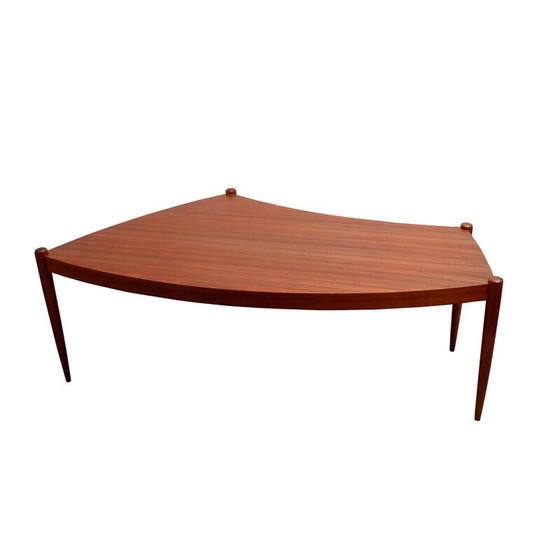Image 1 of Table basse vintage en noyer courbé, 1960