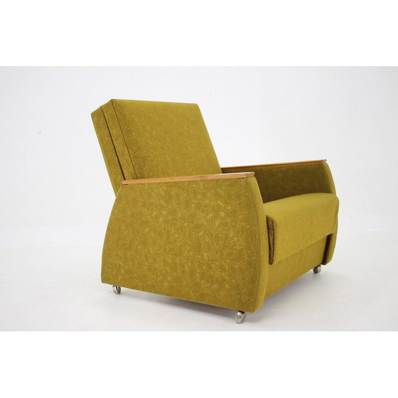 Image 1 of Fauteuil convertible vintage, Tchécoslovaquie 1970