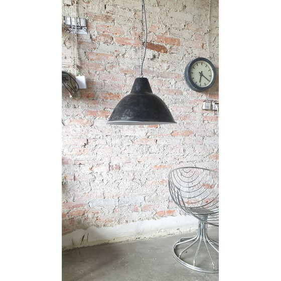 Image 1 of Lampe suspendue Loft Vintage Industrial German Model EHS2C, 1950s