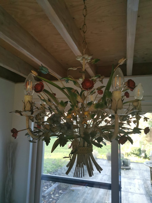 Lustre en forme de bouquet de fleurs