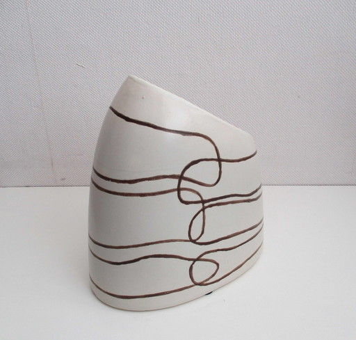 Vase en poterie vintage