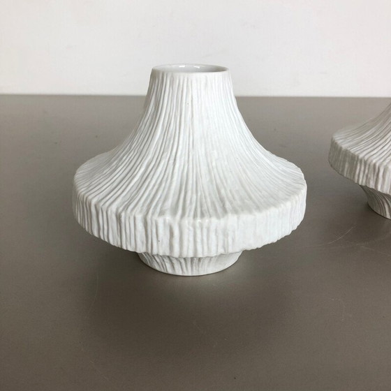 Image 1 of Paire de vases en porcelaine de Heinrich Selb Allemagne 1970