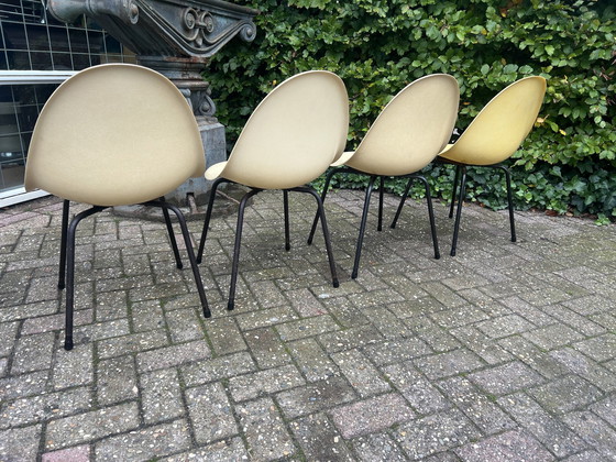 Image 1 of 4 chaises en fibre de verre, années 1960