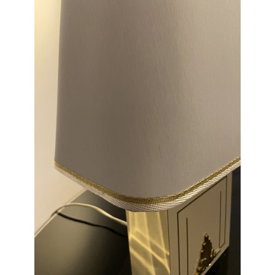 Image 1 of Lampe de table vintage Hollywood Regency par Disderot Francia, 1970