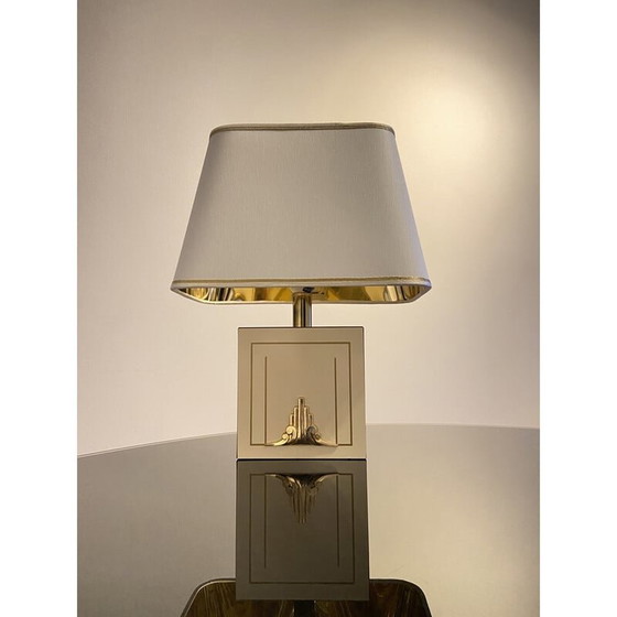 Image 1 of Lampe de table vintage Hollywood Regency par Disderot Francia, 1970