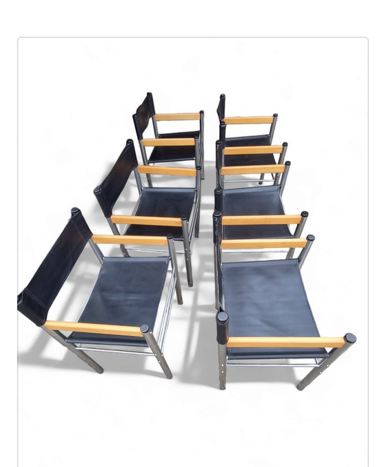 Image 1 of 6 × Chaises tubulaires Mid Century