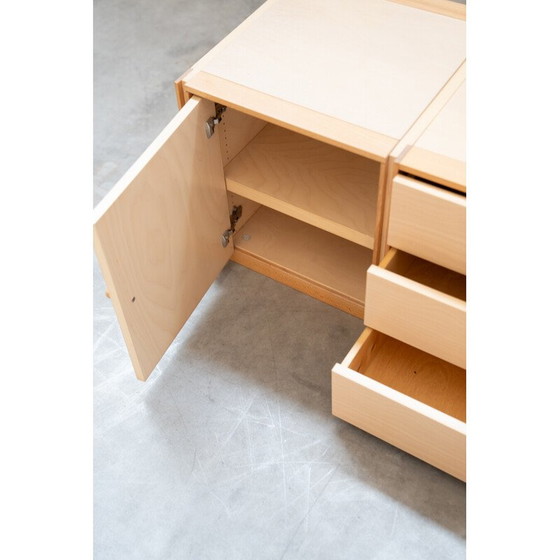 Image 1 of Bibliothèque vintage en bois de hêtre, Italie 1990