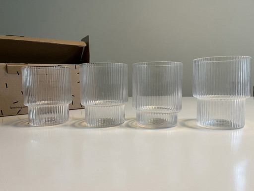 Ferm Living - Verres ondulés