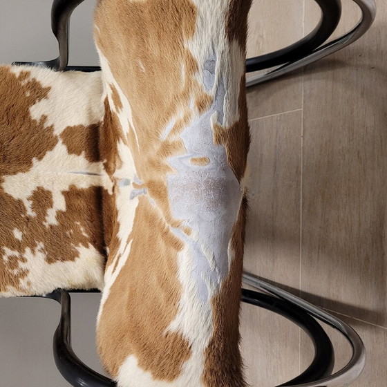 Image 1 of Fauteuil à bascule vintage "Nonna" en bois courbé et acier chromé par Paul Tuttle pour Strässle, Suisse 1970