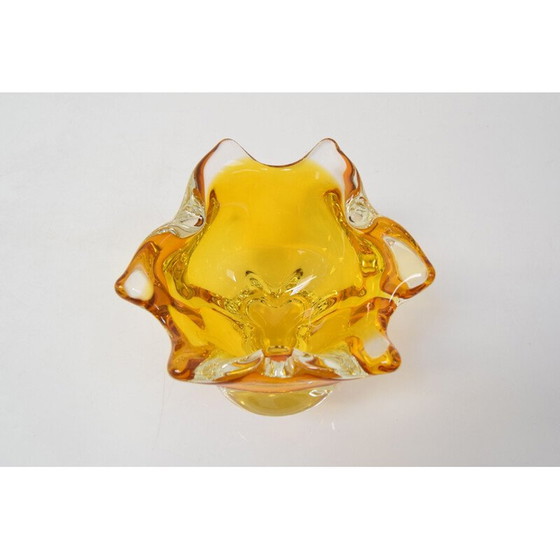 Image 1 of Bol en verre vintage par Josef Hospodka, Tchécoslovaquie 1960