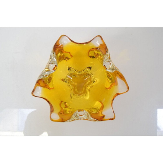 Image 1 of Bol en verre vintage par Josef Hospodka, Tchécoslovaquie 1960
