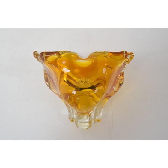 Image 1 of Bol en verre vintage par Josef Hospodka, Tchécoslovaquie 1960
