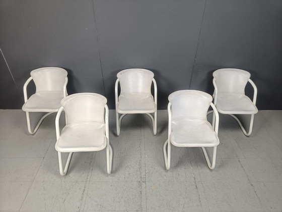 Image 1 of Chaises de salle à manger vintage par Metaform, ensemble de 5 - 1970S