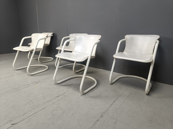 Image 1 of Chaises de salle à manger vintage par Metaform, ensemble de 5 - 1970S