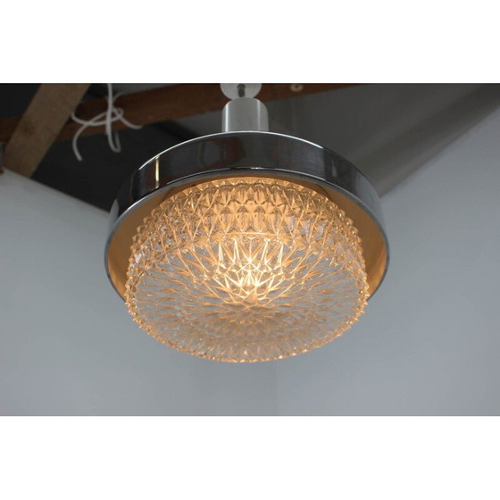 Image 1 of Lampe suspendue vintage chromée de Kamenicky Senov, 1970