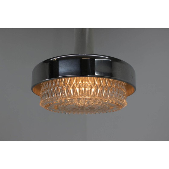 Image 1 of Lampe suspendue vintage chromée de Kamenicky Senov, 1970