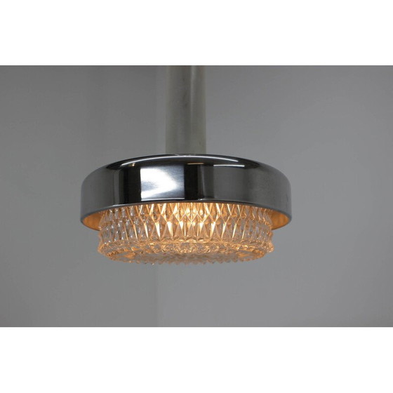 Image 1 of Lampe suspendue vintage chromée de Kamenicky Senov, 1970