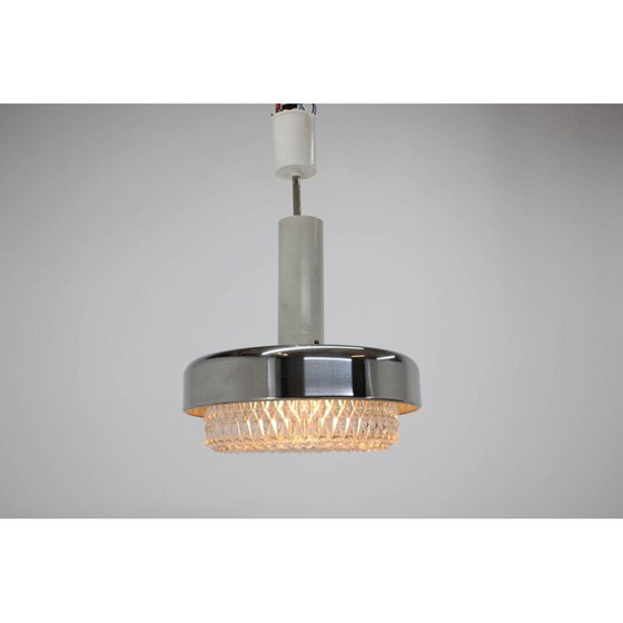 Image 1 of Lampe suspendue vintage chromée de Kamenicky Senov, 1970