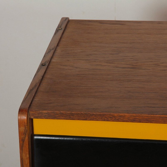 Image 1 of Commode vintage jaune et noire modèle U-453 par Jiri Jiroutek, 1960