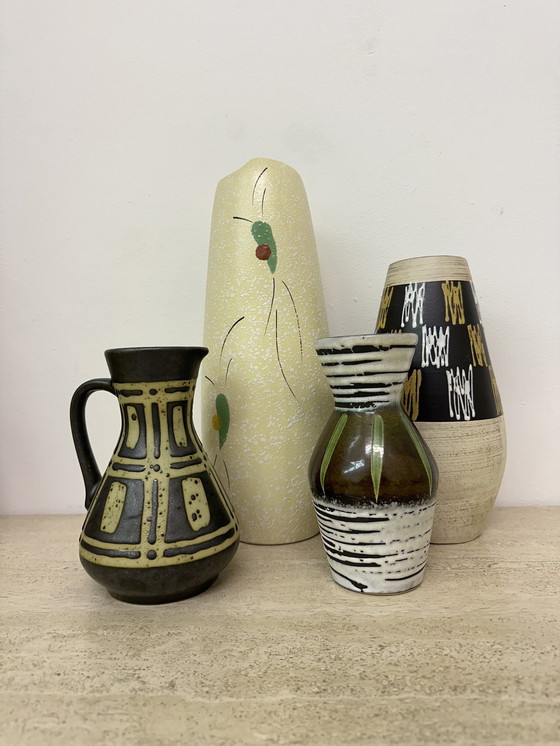 Image 1 of Allemagne de l'Ouest vases set of 4 scheurich