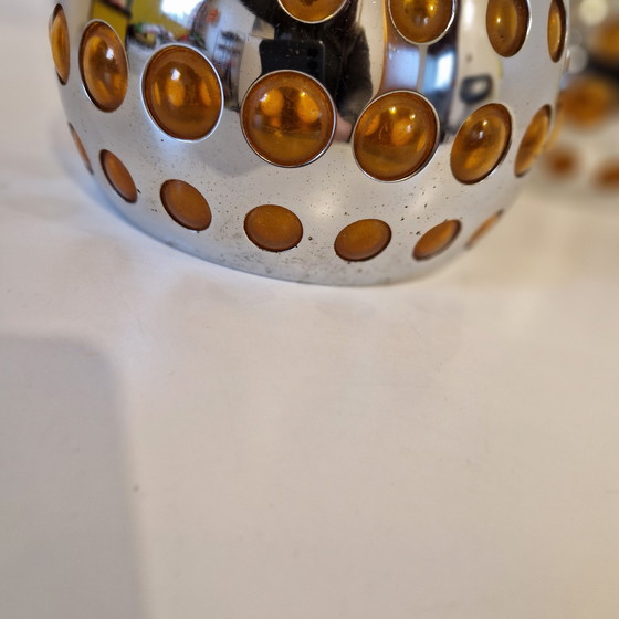 Image 1 of 1970 Set Of 2 X Vintage Suspension Lamp Spaceage Suspension Lamps