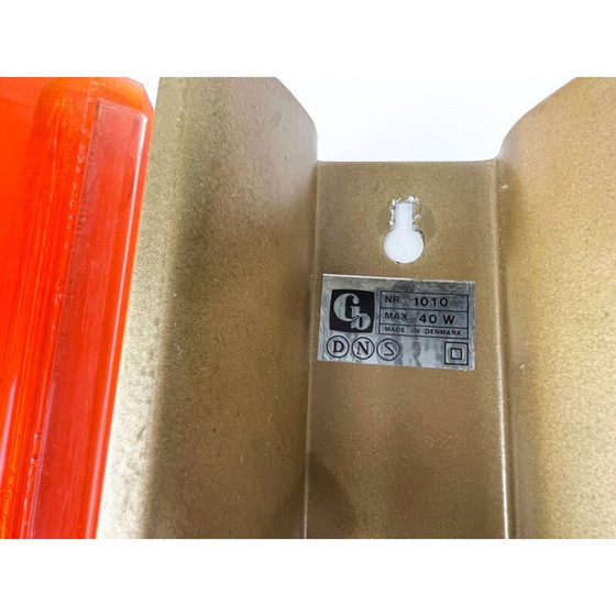 Image 1 of Paire d'appliques danoises brutalistes vintage par Claus Bolby pour Cebo Industri, 1970