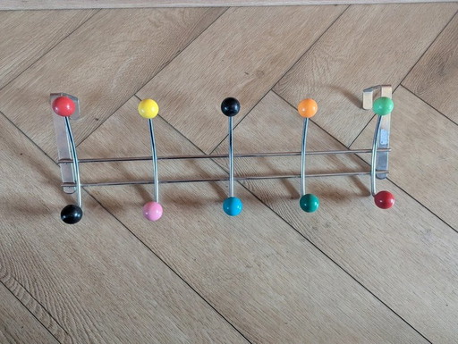 Porte-manteau Sputnik avec perles colorées