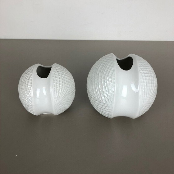 Image 1 of Paire de vases en porcelaine de wunsiedel bavaria, Allemagne 1970