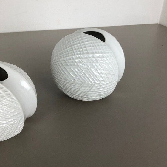 Image 1 of Paire de vases en porcelaine de wunsiedel bavaria, Allemagne 1970