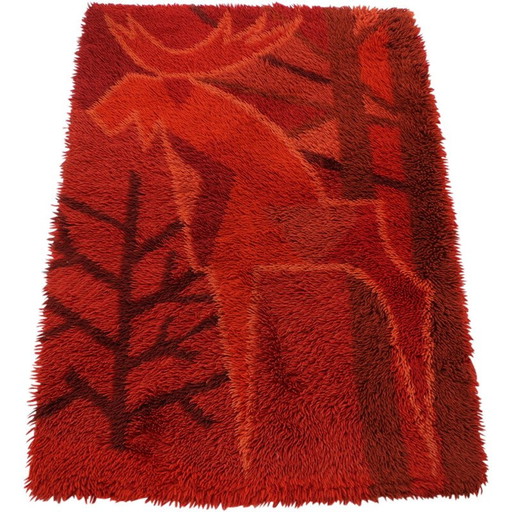 Tapis vintage en laine, Danemark 1960