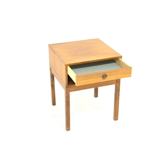 Image 1 of Table de nuit vintage en noyer, Suède 1960